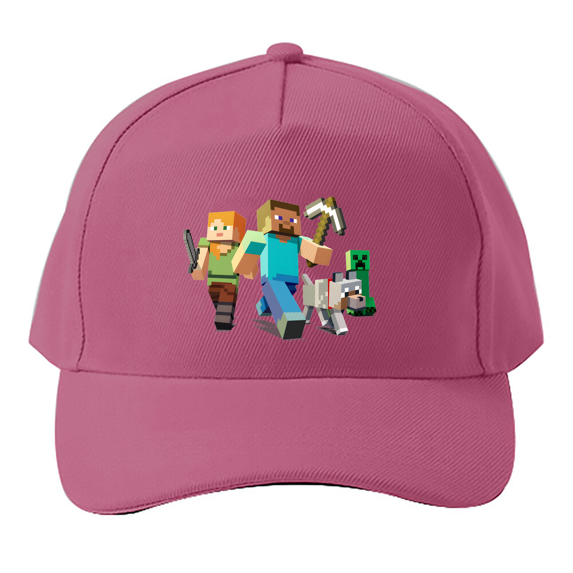 （画像用） マインクラフト ブロックの世界 Minecraft MC Block world ベースボールキャップ 綿100％ 男女兼用 帽子 スポーツ